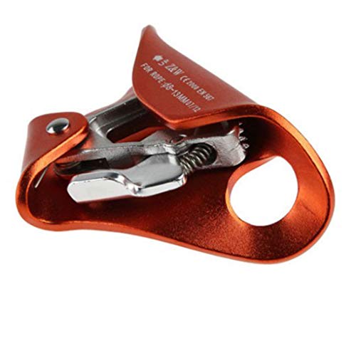 Floridivy Rock Climbing Chest Ascender Outdoor Vertical Rope climbing ascender outdoor Climbing Mountaineering Ascending Tool Anti-slip orange