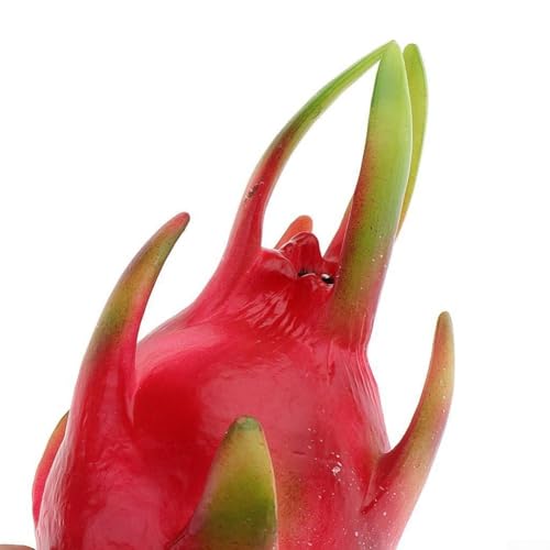 Filteilect Fruta artificial decorativa de dragón para decoración del hogar, cocina, sala de estar, oficina, boda, fiesta y juguetes de educación temprana, simulación realista de plástico (S)