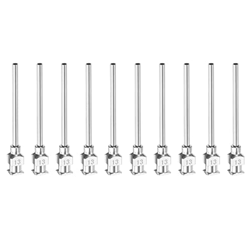 Agujas dispensadoras Harfington de acero inoxidable con punta roma de 1 1/2 pulgadas