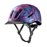 Troxel Terrain MIPS Cooling Horse Riding Helmet, Low-Profile, Micro-Adjustable Design, Horseback Riding Gear, Medium (7-7-3/8), Galaxy