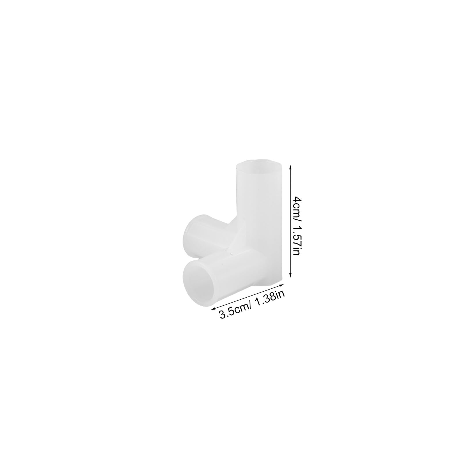 Connettore Compatibile in Plastica a 3 Vie 10 Pezzi Bianco per Aste Armadio e Organizer Scarpe per Guardaroba e Aree di Stoccaggio Domestiche