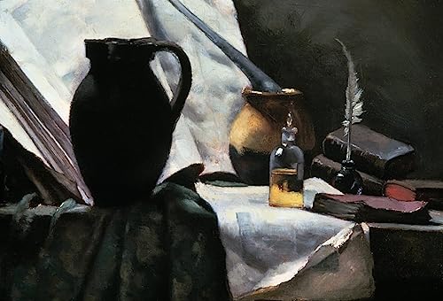 Cuadro de lienzo de calavera de Antoine Vollon para decorar paredes con estilo vintage, 60x90cm