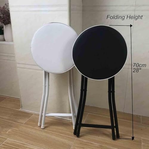 Tabouret de bar pliable polyuréthane souple anti-glisse solution gain de place pour adulte - 6