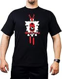 aus 100% Baumwolle T-Shirt Black, Black Forest White Clock M