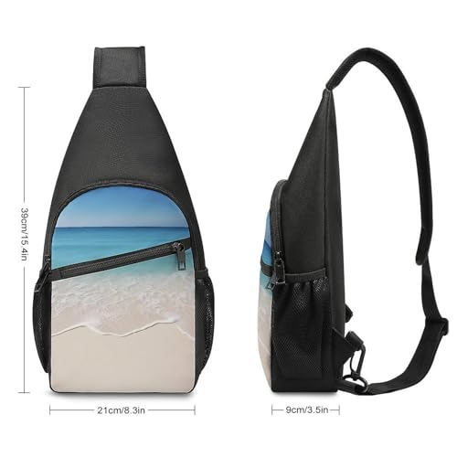Sling Bag para mujer y hombre, pequeña mochila cruzada miniatura 2
