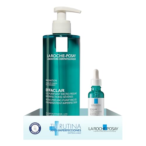 La Roche-Posay Effaclar Micro-Peeling Gel Purificante 400 ml + Effaclar Ultra-Concentrado Peeling Serum 30 ml