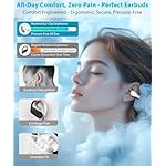 Ultra Open-Ear-Earbuds Wireless Bluetooth - Ergonomic Clip-On Headphones, Small Bone Conduction Earbuds with Waterproof Design, Perfect Running Headphones for Sports, Fitness, and Workouts - Image 2