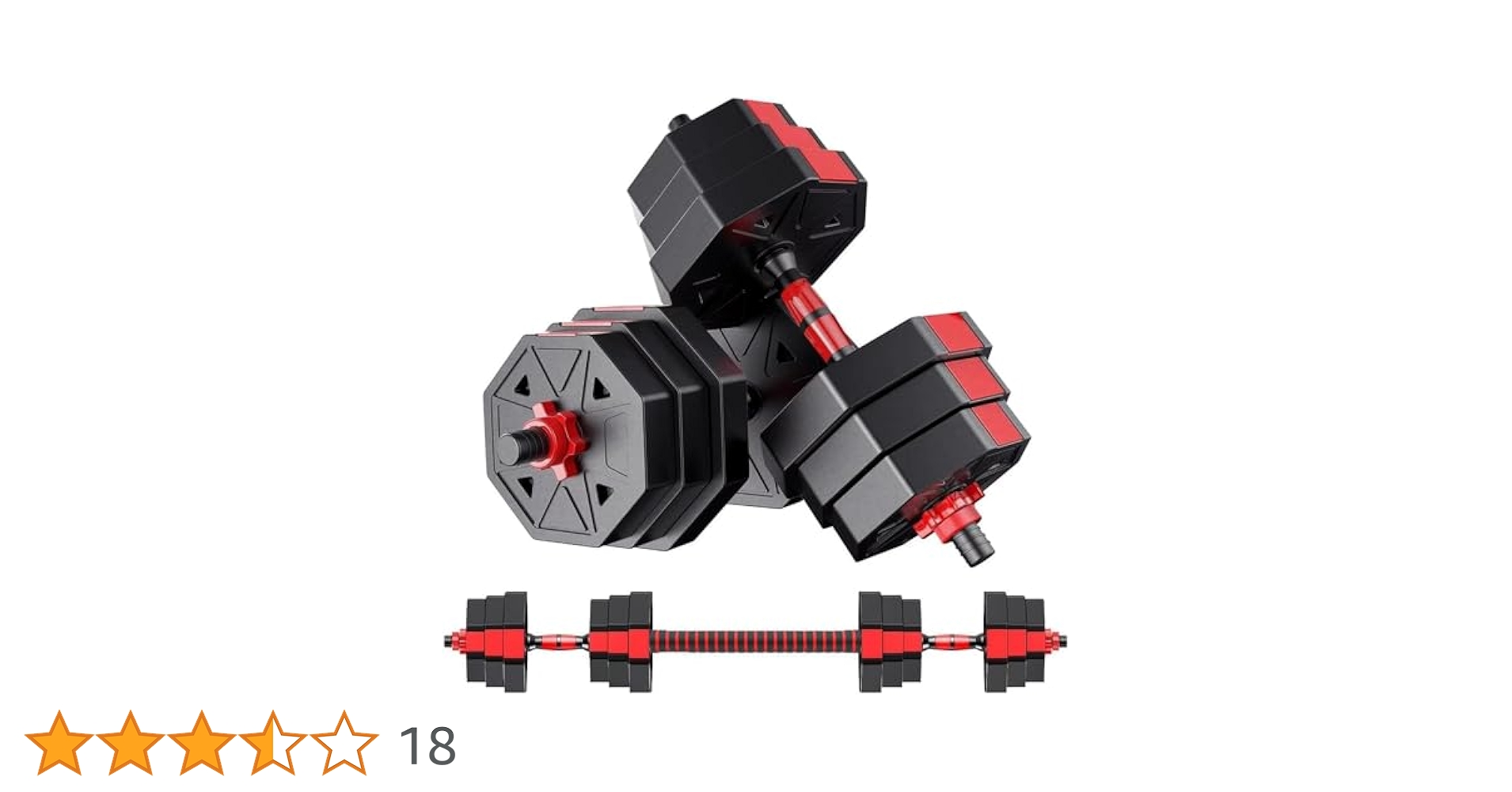 即購入OK 40kg バーベルにもなる角型ダンベル 20kg×2個セット