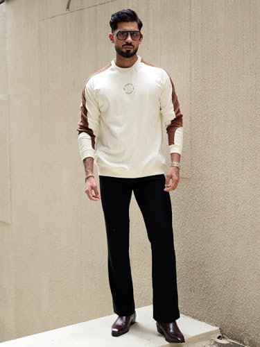 Image of Maniac || Mens || Colorblock || Round Neck || Full Sleeve || Cotton || T-Shirt