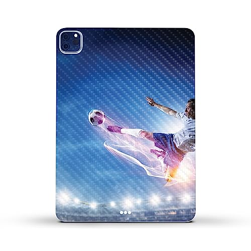 Image of MightySkins Carbon Fiber Skin Compatible with Apple iPad Pro 11 inch M2 4th Gen (2022) Full Wrap Kit - Super Kick | Protective, Durable Textured Carbon Fiber Finish | Easy to Apply | Made in The USA