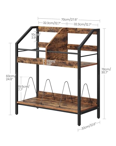 image for CHOEZON 2-Tier Vinyl Record Storage Holder Rack, 250 LP Albums Display