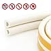 Self-Adhesive EPDM Doors and Windows Draught Excluder Foam Seal Strip Soundproofing Collision Avoidance Rubber Weatherstrip 50 Feet (D White)