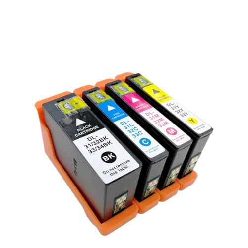 Cartouche d'encre DELL 31 32 33 34 pack complet pour imprimantes DELL V525W et V725W