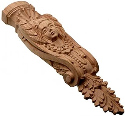 BEEFS Character Exquisite Classic Rubber Wood Carved Applique Furniture Natural Decal Color Home Decoration Accessories 1