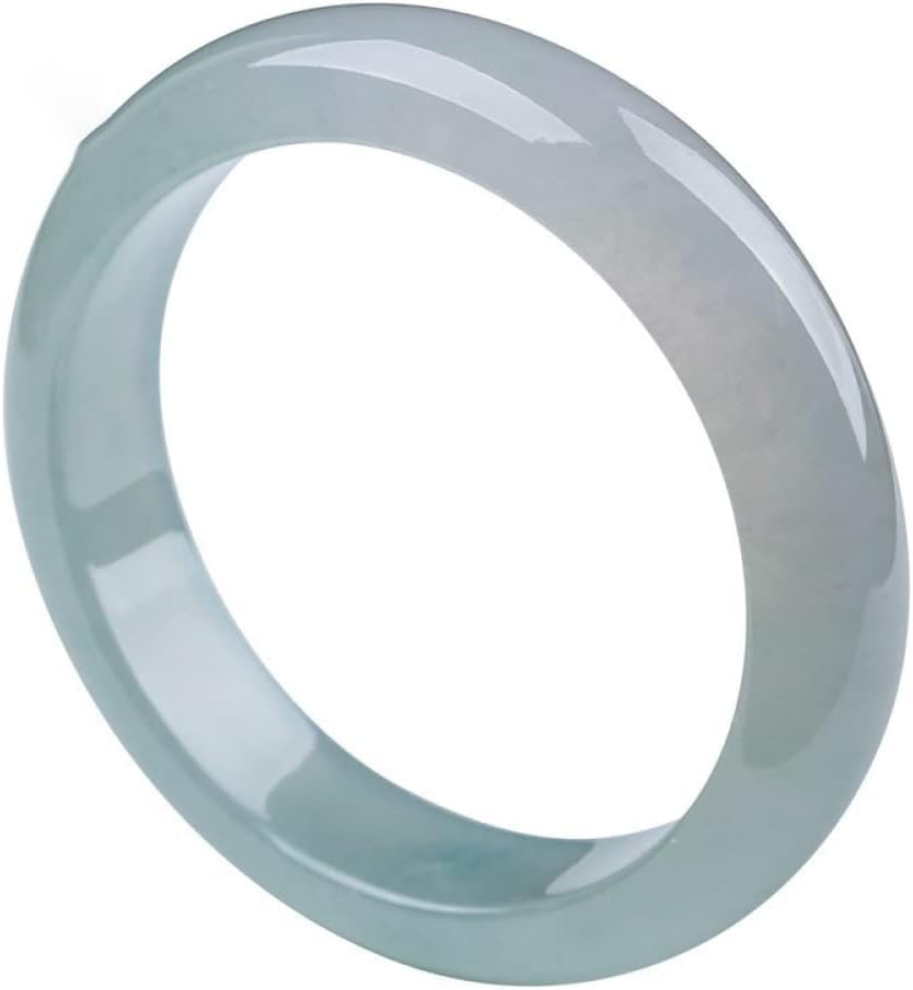 Bracelet de jade naturel jonc rond élégant pour le quotidien des dames