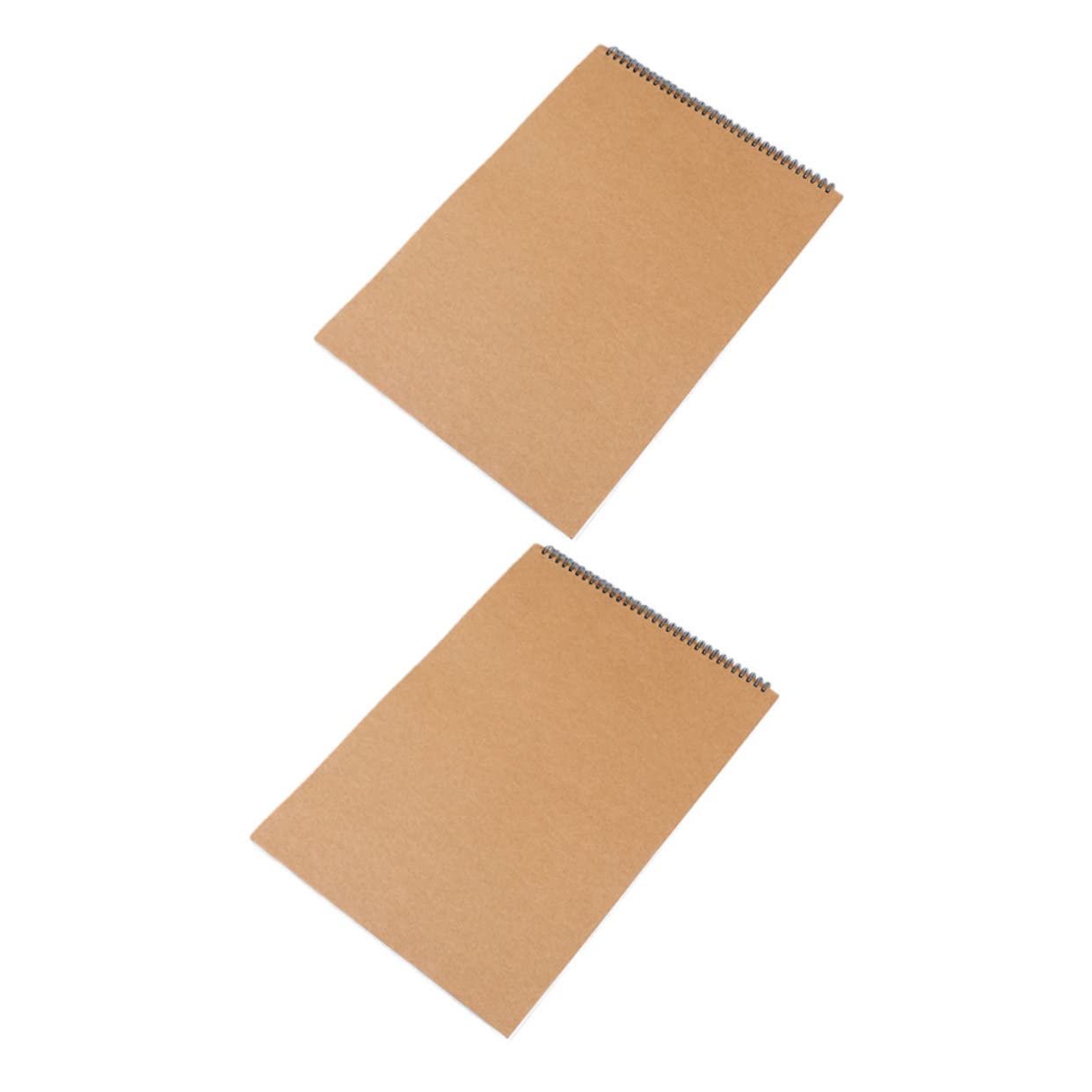 Carnet de Croquis en Papier Kraft, Lot de 2, Reliure Spirale