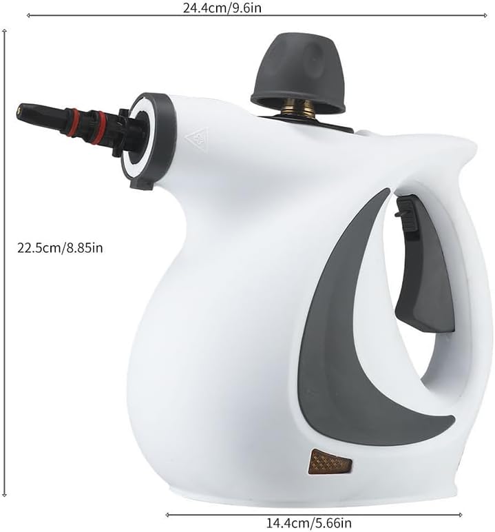 Multi-Surface Natural Steam Cleaner,Power Washer，with 1 Set Accessories, Multi-Purpose Steamer for Home Use, Steamer for Cleaning Floor, Grout and Car，Washer (1 set+Four cloth)