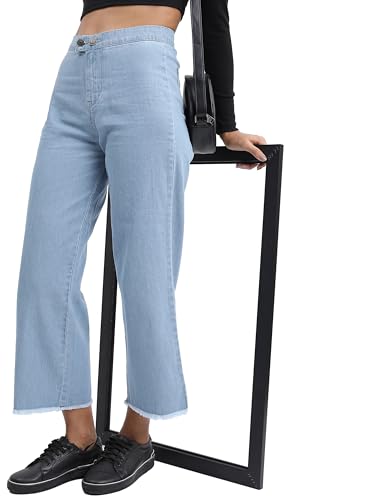 Image of Tokyo Talkies Women's Flared Cropped Jeans| Mid-Rise| Jeans Pant