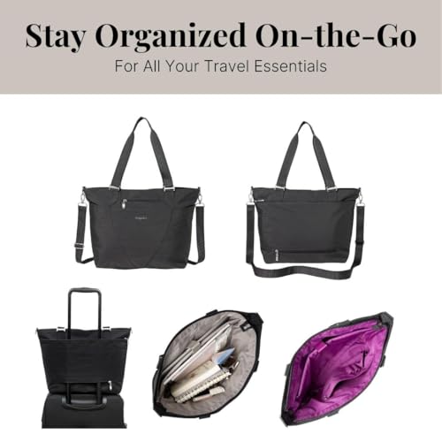 Image of Baggallini Avenue Tote - 12x18 Laptop Tote Bag for Women - Lightweight Work Travel Carry On Bag