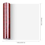 Zocipro Carbon Folie Auto – Folia do Karbonu Kutego do Samochodów, 152 x 30 cm, na Mokro i na Sucho, z Raklą, Samoprzylepna Folia Ochronna na Samochód, Czerwona