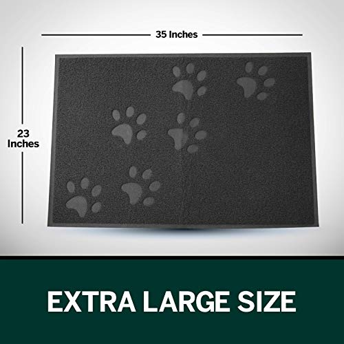 ANDALUS Cat Litter Mat, Gray, Extra Large (35" x 23") - Thumbnail 3