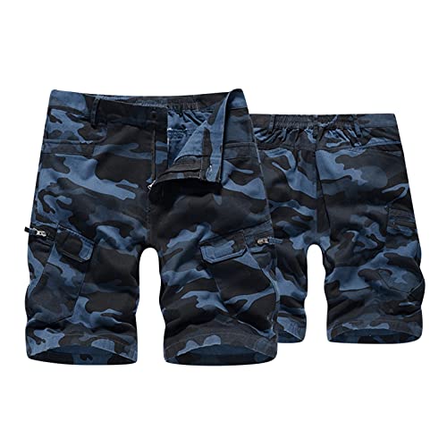 Shorts casual camuflados con bolsillos para hombre miniatura 2
