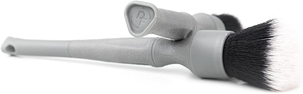 Detail Factory - TriGrip Ultra-Soft Detailing Brush Set - Scratch-Free Cleaning for Exterior, Interior Panels, Emblems, Badges, Gauges, Infotainment Screen - Grey