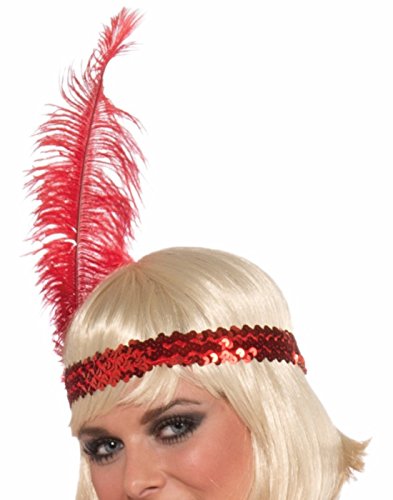 Forum Novelties Roaring 20's Swingin' In Sequins Flapper Costume, Red, One Size
