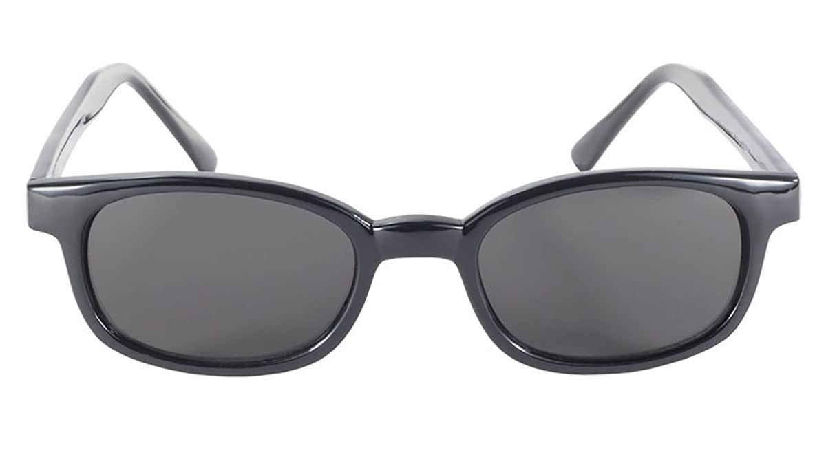 X-KD's 1010 - Gafas de sol deportivas y motoristas - Hombres y mujeres - Se ajustan bajo casco moto bicicleta esquí - Lente ahumada UV400 - Portadas por Jax Teller y SAMCRO Sons of Anarchy