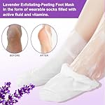 Foot Peeling Mask 5 Pack, Moisturizing Socks for Dry Foot Care, Hydrating Feet Peel Masks Repair Dry Cracked Heels, Remove Dead Skin,Callus - Women Men (Lavender) - Image 3