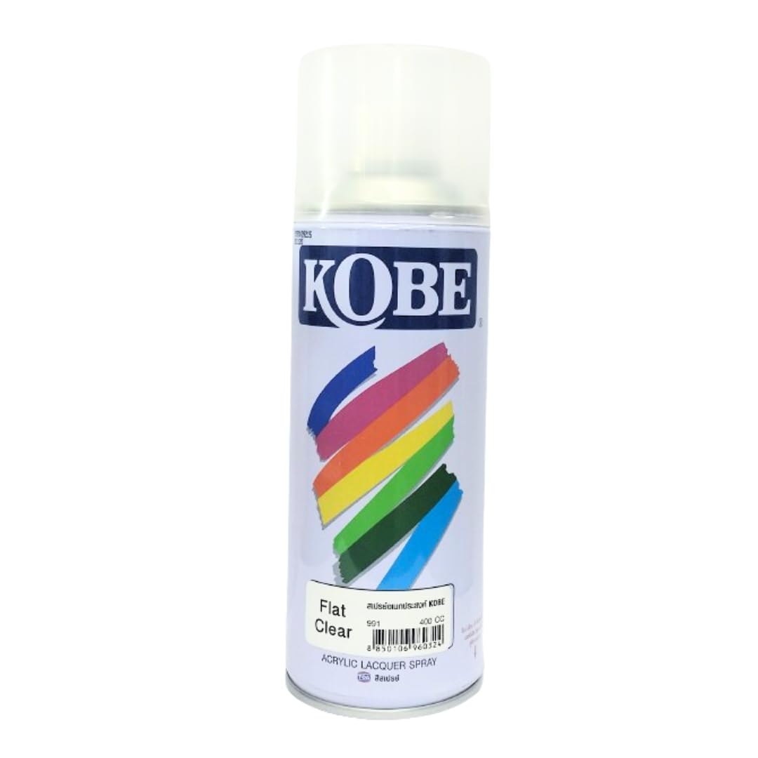 kobe (Thailand Matt Clear Acrylic Aerosol Multipurpose Spray Paint for Art and Craft, Metal, Wood, Wall, Vinyl, Plastic, Fiberglass, Designer Spray Paint 400ml-image-24