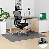 HOMEK Office Chair Mat for Hardwood Floor, 90×140cm Floor Protector Mat for Office Chair, Large Computer Chair Mat for Hard Floors, Anti-Slip Heavy Duty PVC Mat, Dark Grey - Image 7