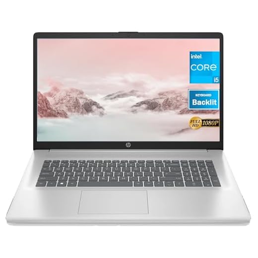 HP 17 Inch Laptop, Intel Core i5-1235U Powerful Processor, 17.3" FHD Anti-Glare Display, 32GB RAM, 1TB SSD, Windows 11 Home, Backlit Keyboard, Natural Silver, Alpacatec Accessory (Renewed)