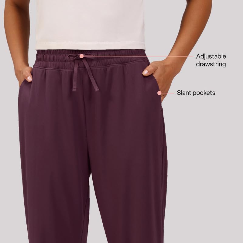 Image of BlissClub Women Mid Rise Tapered Casual Pants
