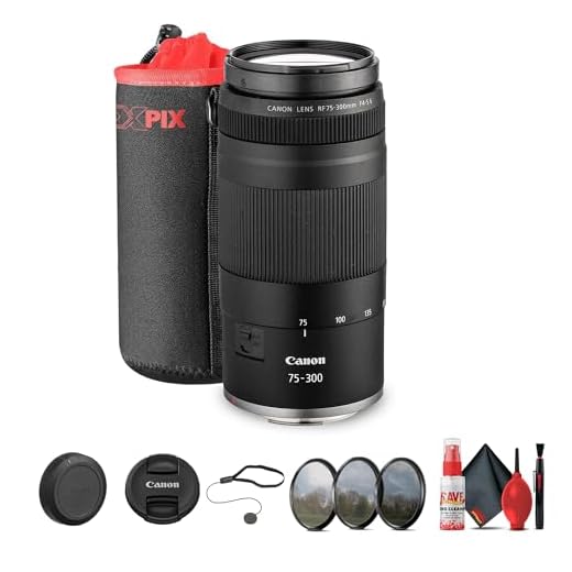 Canon RF 75-300mm Telephoto Zoom Lens Bundle