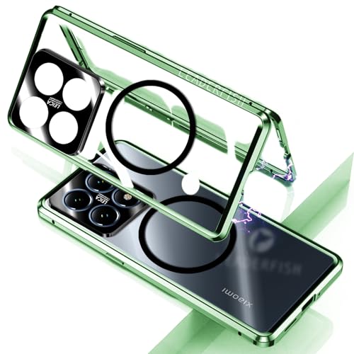 yLEADERFISHz Jی For Xiaomi 14T Pro P[X magsafeΉ NA wtJo[ ʋKXtB+yʃA~t[+Cx }Olbg ϏՌ  lC  ^ VI~14t pro P[X