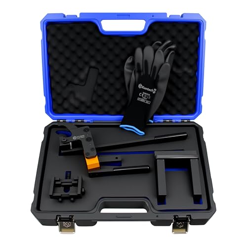 Kuntech Valve Pressure Spring Installer Remover Tool Kit, Valve Spring Removal Pliers Compatible with BMW B38 B48 B58 Engines, Valve Slider Fixing Tool Set with Carrying Case & Gloves