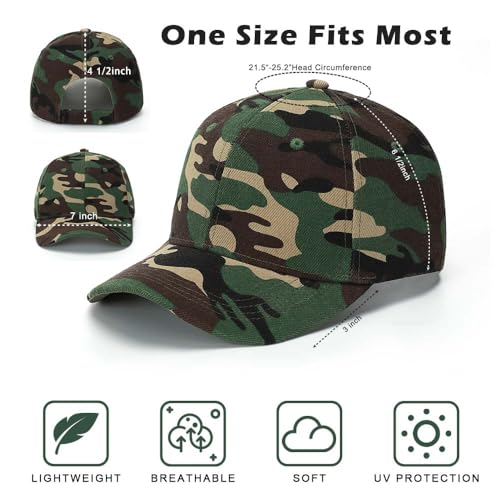 Image of ZH Plain Adjustable Baseball Cap - Lot of 12 Unisex Blank Design Caps