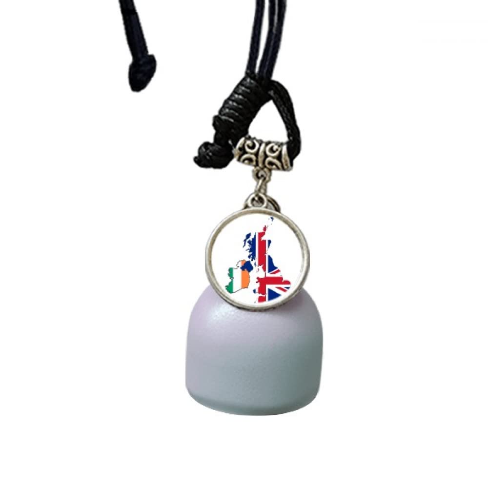 DIYthinker Union Jack UK Britain Irland Map Country Wind Chimes Bell Car Pendant