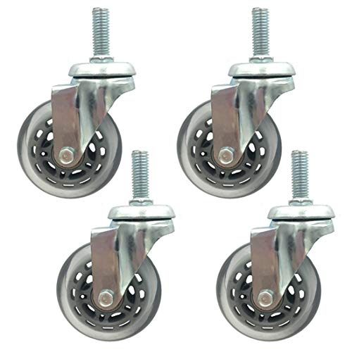 Ruedas De Repuesto Ruedas Giratorias Móviles, Carga 135 Kg, 4 Piezas Color : Universal, Size : M12 Ruedas De Repuesto Ruedas Giratorias Móviles, Carga 135 Kg, 4 Piezas Color : Universal, Size : M12