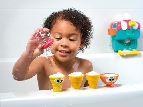 Toomies Deluxe Schaumeismaschine Badewannenspielzeug, Wandmontiertes Schaumbad Spielzeug für Kinder, Rollenspiel Wasserspielzeug, Sensorische Baby- und Kleinkindspielzeuge ab 18 Monaten