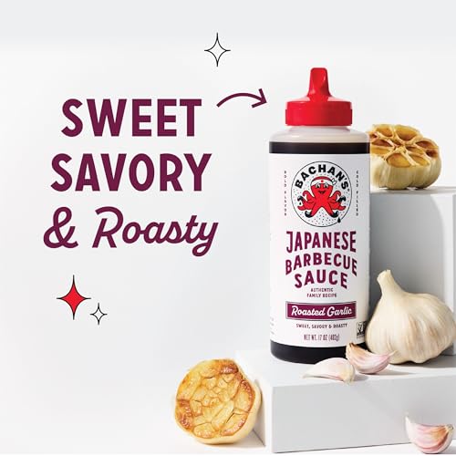 Bachan's Japanese Barbecue Sauce 2 Pack - 1 Original, 1 Roasted Garlic - BBQ Sauce for Wings, Chicken, Beef, Pork, Seafood, Noodles, and More. Non GMO, No Preservatives, BPA free