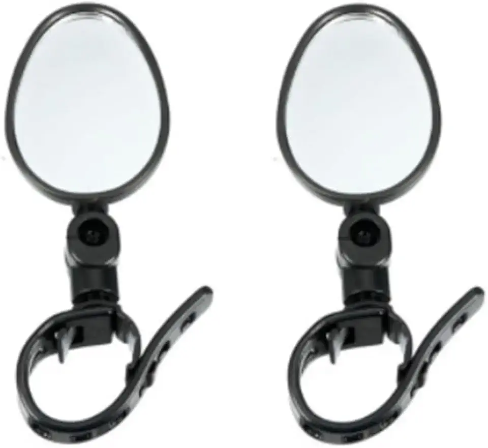 Espelho retrovisor de bicicleta rotativo de 360°, espelho universal para guidão para fácil instalação