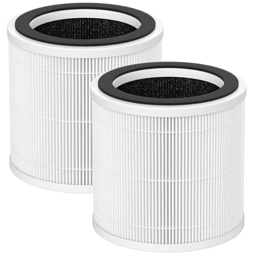 Image of 2 Pack PX500 Replacement Filter Compatible with Purivortex PX500 Air Purifier, 3-in-1 HEPA Air Purifier Filter, White
