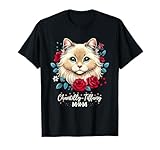 Ce modèle de maman Chantilly-Tiffany aux fleurs roses est parfait pour tout amateur de chats Chantilly-Tiffany qui aime posséder des chats Chantilly-Tiffany.