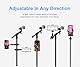 JYCSTE Telefonhalterung für Mikrofonständer, einstellbare Mikrofon-Musikständer-Halterung für Mobiltelefone, drehbarer Telefonständer, kompatibel mit Allen iPhone, Android-Handys (Phone Stand)