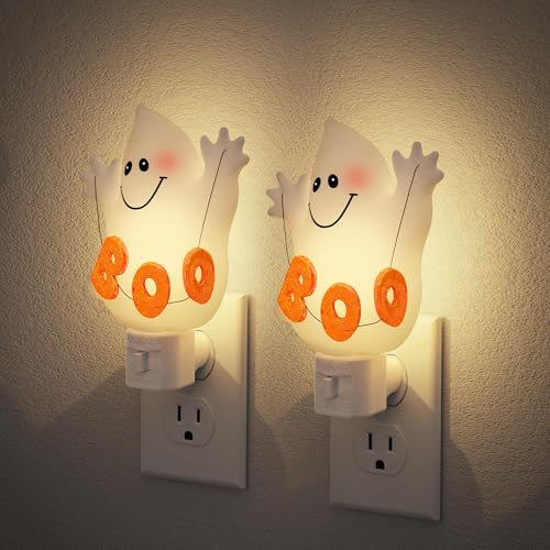 Image of JandCase Halloween Night Light, 2 Pack 3000K Night Lights Plug into Wall