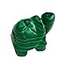 Sunshcat Synthetic Malachite Tortoise Hand Carved Animal Statues Collectible,1.5 Inshs Crystals and Healing Stones Sculpture