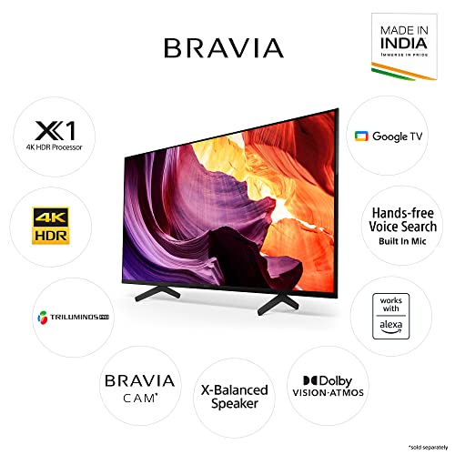 Image of Sony Bravia 126 cm (50 inches) 4K Ultra HD Smart LED Google TV S KD-50X80K 1 (Black)