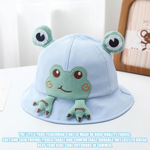Baby Toddler Bucket Hat,Frog Cap for Baby Infant Toddlers Girls Boys Breathable, Sun Protection Summer Fisherman Hats3